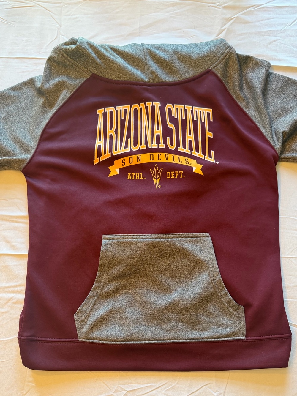 Champion Maroon & Gray Hoodie with Plush Lining